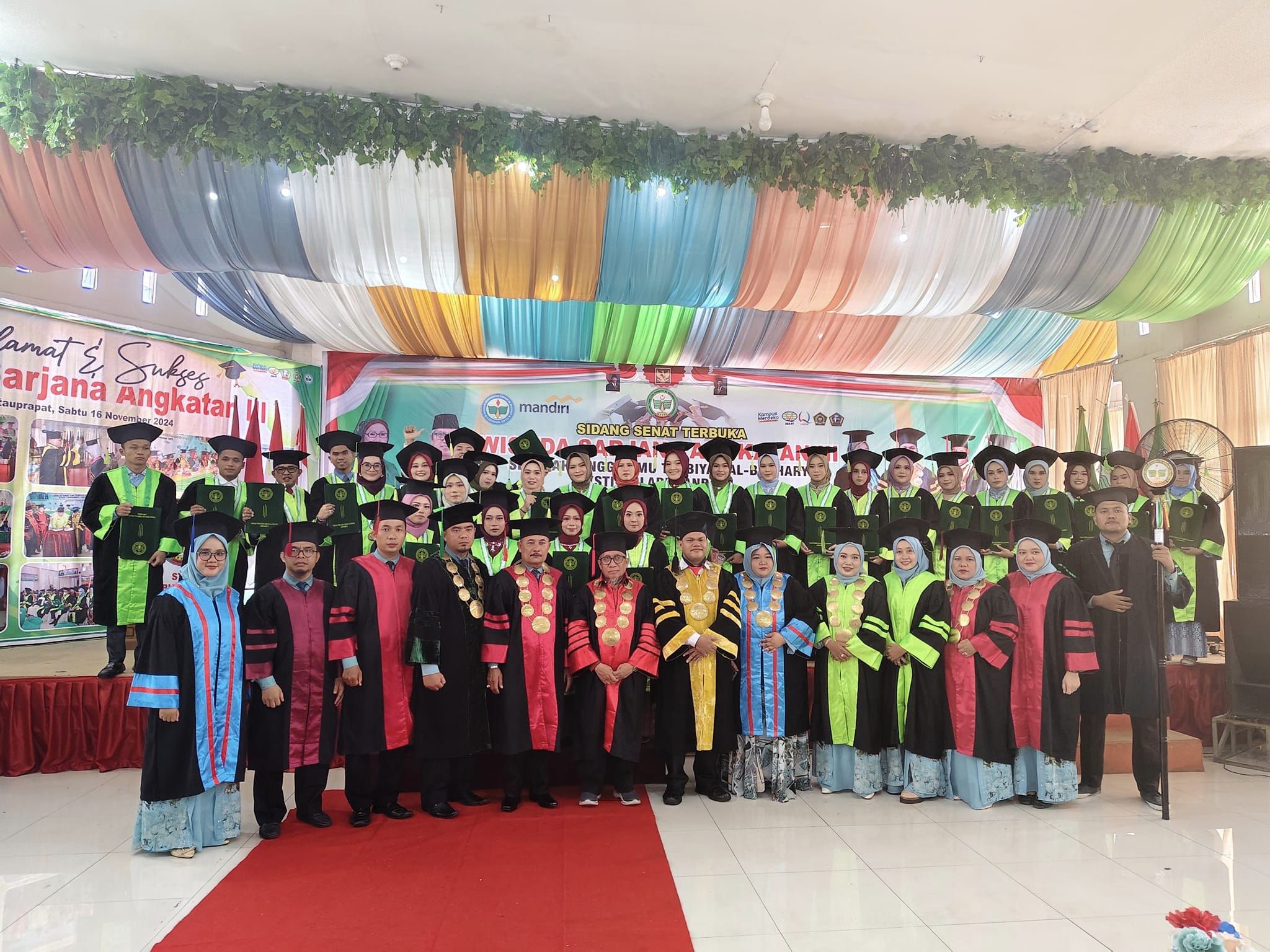 Wisuda Sarjana angkatan III STITA Labuhanbatu tahun 2024 berjalan Lancar dan Sukses